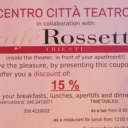 Centro Citta Teatro Hotel Триест Екстериор снимка